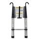 Telescopic Ladders Multi-Purpose Extendable Ladder telescopic ladder Heavy Duty Telescopic Ladder 2.6m/ 3.8m/ 5m/ 6.2m Tall, Aluminum Folding Telescoping Ladder with Hooks for Home Roof Top vision