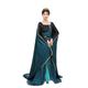 Women Anna Costume with Cloak Cosplay Disney Frozen 2 Anna Princess Dress (Green, L)