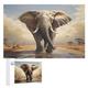 Elephant Jigsaw Puzzles for Kids 1000 Pieces 3d Elephant Wooden Puzzle Decompression Game for Adults Women Kids Girl Family Gathering Educational Game Toys （75×50cm）