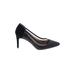 Journee Collection Heels: Pumps Stilleto Cocktail Party Black Print Shoes - Women's Size 7 - Pointed Toe