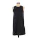 Old Navy Casual Dress - Mini Crew Neck Sleeveless: Black Solid Dresses - Women's Size Small