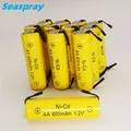 Batterie aste Ni-CD 1.2V AA 600mAh 1000 cycles languettes de soudage pour rasoir électrique