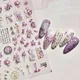 Cheongsam chinois Iris Pearl Lily anni Rose vase à fleurs paon 3D autocollant de décoration Nail