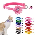 Collier à fleurs pour petit chien et chat accessoire de sécurité pour animaux de compagnie avec