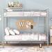 Isabelle & Max™ Full Over Full Metal Bunk Bed, Beautiful & Fashionable Metal in Gray | 65.19 H x 56.29 W x 78.35 D in | Wayfair