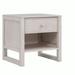 Latitude Run® Wooden Nightstand w/ a Drawer Wood in White | 20.5 H x 20 W x 17 D in | Wayfair C47538B7A9F442C9A393CA231E426CF8