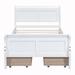 Red Barrel Studio® Shadoe Platform Storage Bed Wood in White | 35.4 H x 41.1 W x 82.6 D in | Wayfair 1FAD4F916EEA46BA937F58C419CA747F