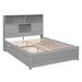 Latitude Run® Platform Bed w/ Storage Headboard, Charging Station & 4 Drawers Wood in Gray | 48.2 H x 55 W x 84.8 D in | Wayfair