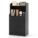 Costway Modern Storage Dresser with Anti-toppling Device-Black