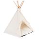 Tente Tipi Modern Living Lima pour chat et petit chien - L 76 x l 73 x H 74 cm, crème