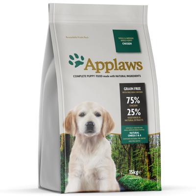 Applaws Puppy Small & Medium Breed, poulet pour chien - 15 kg