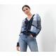 Tchibo - Grobstrick-Cardigan - Damen - Gr. S - creme/kariert