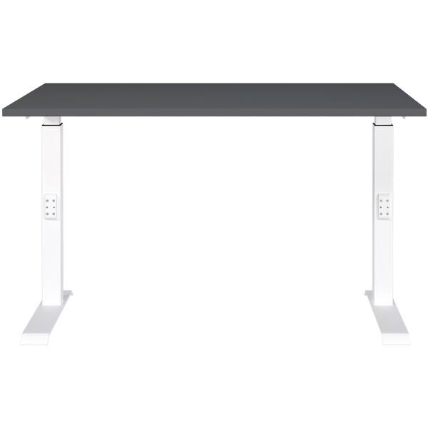 Germania-Werke Schreibtisch höhenverstellbar (manuell) »Downey« 120 cm grau, 120x91x80 cm Image
