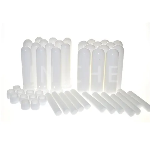 50 PCS Inhalator Stick Ätherisches Öl Aroma Weißes Nasen Inhalator Rohre Leer Leere Nasen Inhalatoren für Ätherische Öle
