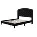 Strong Wood Slat Support Bed Frame with Button Tufted Upholstered No Box Spring Needed