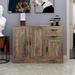 Modern Wood Buffet Sideboard With 2 Doors And 2 Drawers