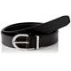 Calvin Klein Damen Must Metal Loop RND Belt 25MM K60K610158 Gürtel, Schwarz (Ck Black), 70