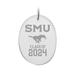 SMU Mustangs Class of 2024 2.75'' x 3.75'' Oval Glass Ornament