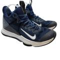 Nike Shoes | Lebron James Nike Navy Blue Cv4004-401 Low Top Witness Basketball Shoes Sz 8 | Color: Blue/White | Size: 8