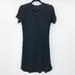 Brandy Melville Dresses | Brandy Melville Women's Black Ribbed Short Sleeve T-Shirt Dress Size S | Color: Black | Size: S