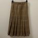 Burberry Skirts | Burberry Vintage Wool Pleated Lined Skirt | Color: Tan | Size: 8