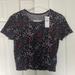 American Eagle Outfitters Tops | American Eagle Woman's Baby Tee | Color: Black/Red | Size: M