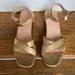 J. Crew Shoes | J.Crew Platform Sandal In Dark Gold | Color: Gold | Size: 11