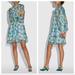 Coach Dresses | Coach 1941 Bold Geo Yoke Mini Dress 4 | Color: Blue/Green | Size: 4