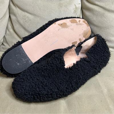 J. Crew Shoes | J. Crew Women's Sherpa Flats With Elastic Size 7.5 | Color: Black | Size: 7.5