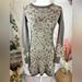 Athleta Dresses | Athleta Duluth Sweater Dress In Jacquard Floral. Size Xs | Color: Brown/Cream | Size: Xs