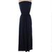 J. Crew Dresses | J Crew Charcoal Gray Strapless Maxi Dress Modal Vacation Xs Extra Small | Color: Black/Gray | Size: Xs