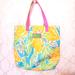 Lilly Pulitzer Bags | Lily Pulitzer Tote Bag Floral | Color: Pink/Yellow | Size: Os