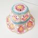 Anthropologie Accessories | Anthropologie Paper Crochet Hat | Color: Pink/Yellow | Size: Os