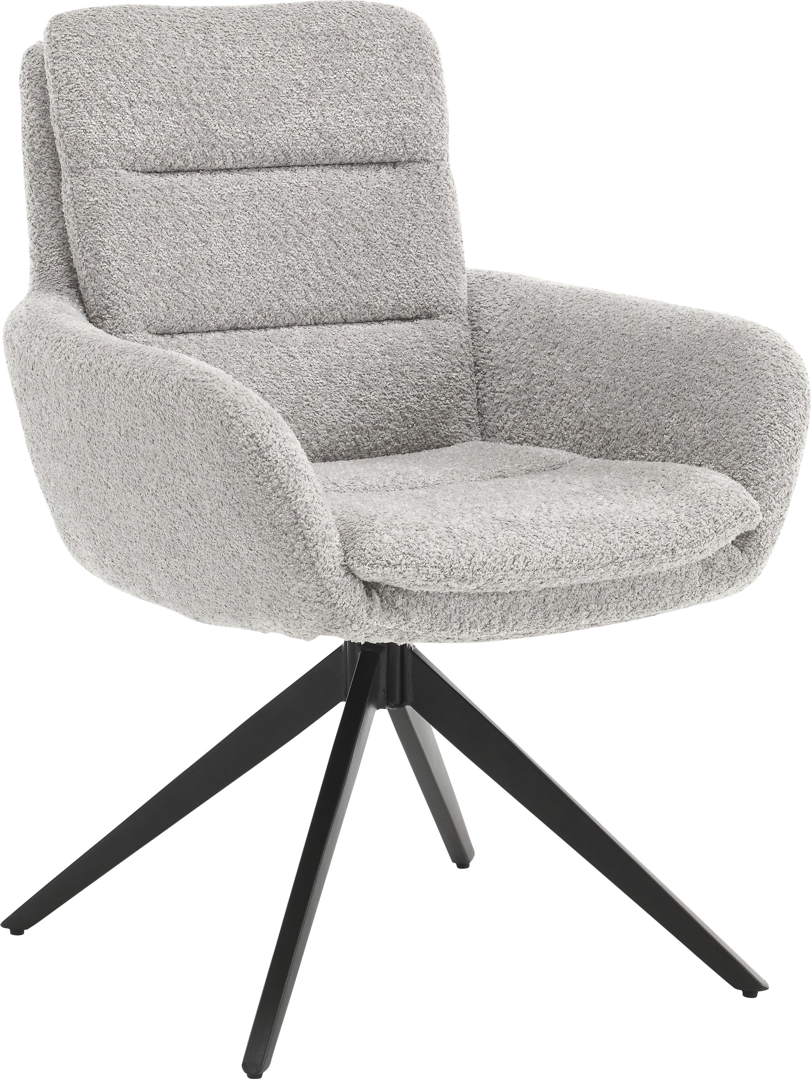 Esszimmerstuhl HOME AFFAIRE "Taragona", grau (grau, schwarz), H:88cm T:63cm, Metall, Stühle, Esszimmerstuhl, mit unterschiedlichen Beingestellen, Holz oder Metall