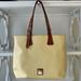 Dooney & Bourke Bags | Dooney & Bourke Emily Yellow White Gingham Coated Canvas Tote Shoulder Bag | Color: White/Yellow | Size: Os