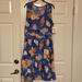 Lularoe Dresses | Beautiful Sleeveless Nicki Dress From Lularoe. Size 2xl And Nwt | Color: Blue/Orange | Size: 2x
