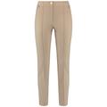 Gerry Weber Hose Damen sand, Gr. 38-R, Polyamid, Simple stretch trousers with vertical pintucks, Figure skimming
