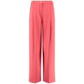 Gerry Weber HOSE TUCH LANG Damen coral, Gr. 44, Polyester, Flowing Marlene trousers with wide waist pleats, Flared