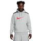 Nike Herren Hooded Long Sleeve Top M NSW Sp FLC Hoodie Bb, Dk Grey Heather/Thunder Blue/Fire Red, FN0247-064, XS