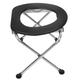 Healeved Toilet Stool Collapsible Stool Chair for Toilet Commode Toilet Bedside Commode Chair Toilet Seat Stainless Steel Toilet Chair Elder It Can Move