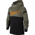 NIKE Therma Sweatshirt - Medium Olive/Black/Total Orang, X-Large