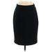 Nicole Miller New York Formal Pencil Skirt Knee Length: Black Solid Bottoms - Women's Size Small