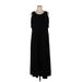 CATHERINE Catherine Malandrino Casual Dress - A-Line Scoop Neck Sleeveless: Black Print Dresses - Women's Size 1X