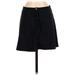 Kendall & Kylie Casual A-Line Skirt Knee Length: Black Solid Bottoms - Women's Size Small