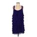 Single Dress Casual Dress - DropWaist: Blue Dresses - Women's Size Small