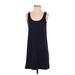 J.Crew Factory Store Casual Dress - Shift Scoop Neck Sleeveless: Blue Print Dresses - Women's Size Small