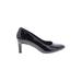 Clarks Heels: Pumps Stilleto Work Black Print Shoes - Women's Size 8 - Almond Toe