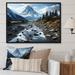 Millwood Pines Bianey Canadablack & White Mountain Reflections I On Canvas Print Metal in Gray/White | 16 H x 32 W x 1 D in | Wayfair