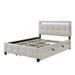 Ivy Bronx Khyier Upholstered Platform Storage Bed Upholstered, Linen in Brown | 43.7 H x 64.6 W x 86.6 D in | Wayfair