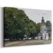 Latitude Run® The Chapel Notre-Gallery Wrapped Canvas Metal in Brown/Green/White | 32 H x 48 W x 1.5 D in | Wayfair